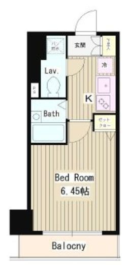 エスコート麻布十番2　303号室　間取り