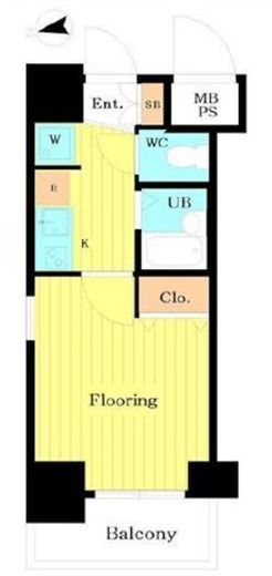 OLIO麻布十番 (オリオ麻布十番)　301号室　間取り