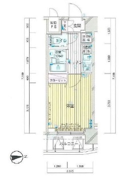 OLIO麻布十番 (オリオ麻布十番)　908号室　間取り