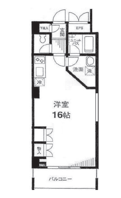 AZABU MARTO　5F号室　間取り