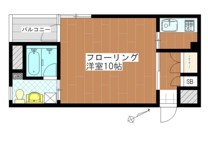 AZABU MARTO　4F号室　間取り