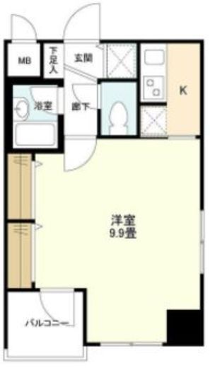 グランド・ガーラ麻布十番　312号室　間取り