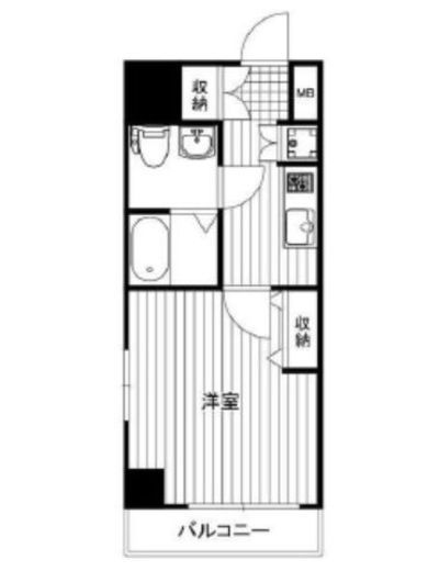 エスリード芝浦ベイサイド　901号室　間取り