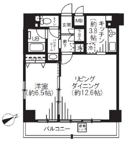 エスリード芝浦ベイサイド　906号室　間取り