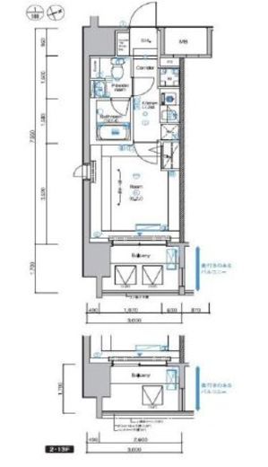 シーフォレシティ芝浦　209号室　間取り