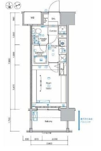 シーフォレシティ芝浦　508号室　間取り