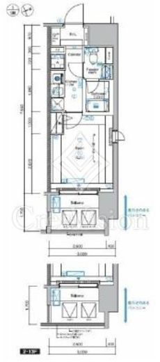 シーフォレシティ芝浦　203号室　間取り