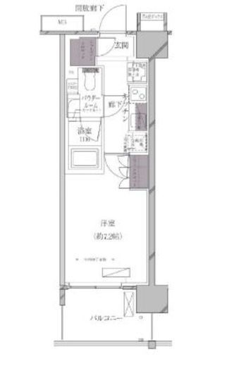 A-standard芝浦　206号室　間取り