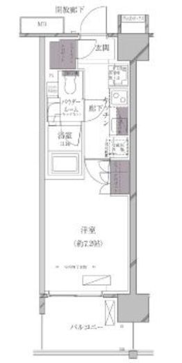 Ａ－ｓｔａｎｄａｒｄ芝浦　408号室　間取り