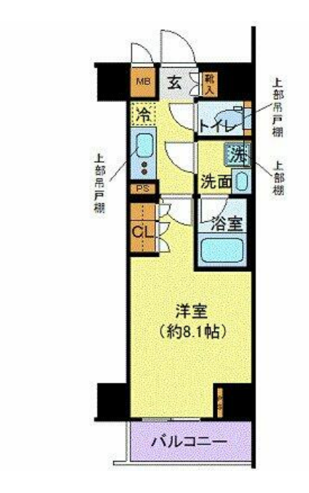 ディアレイシャス港区海岸　703号室　間取り