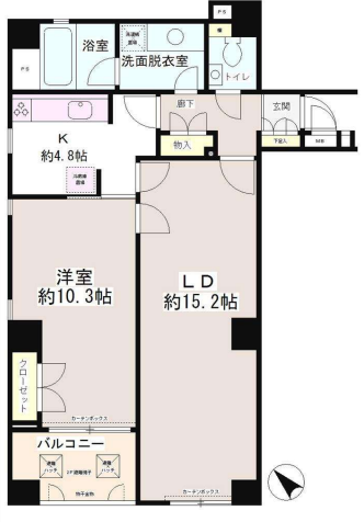 フェアステージ広尾　303号室　間取り