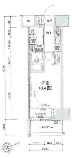 アイル芝浦東京ベイ　502号室　間取り