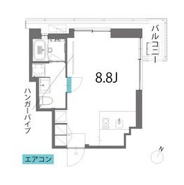 alefia　704号室　間取り
