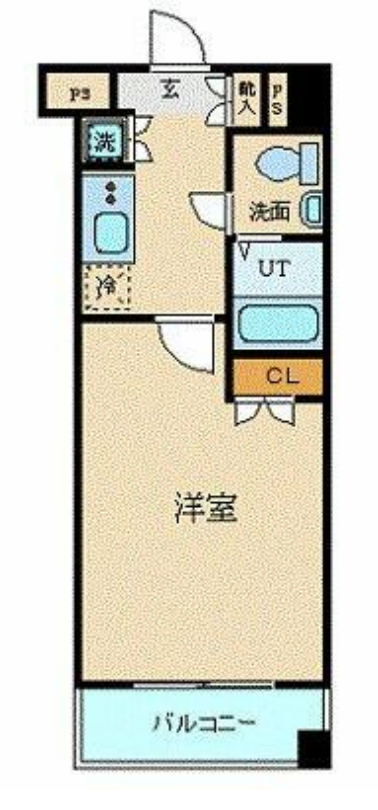 ヴィーダ・スカイコート品川　301号室　間取り