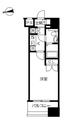ヴィーダ・スカイコート品川　409号室　間取り