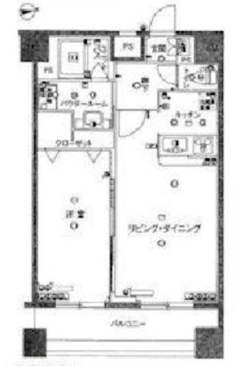 ヴィーダ・スカイコート品川　1108号室　間取り