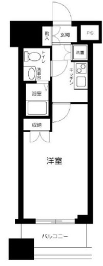 ヴィーダ・スカイコート品川　406号室　間取り