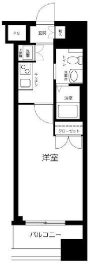 ヴィーダ・スカイコート品川　609号室　間取り