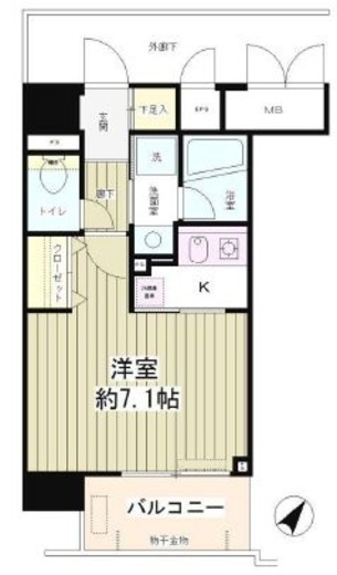 DeLCCS Shinagawa(デルックス品川)　601号室　間取り