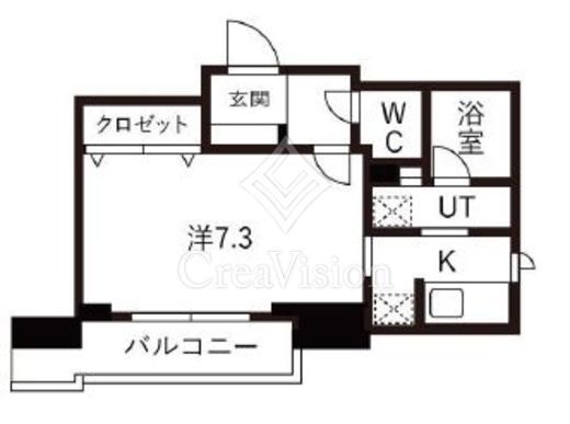 アクアヴィラ品川　705号室　間取り