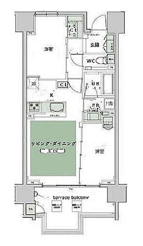 ハーバーテラス品川　303号室　間取り