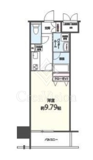 シエル新堀　1203号室　間取り