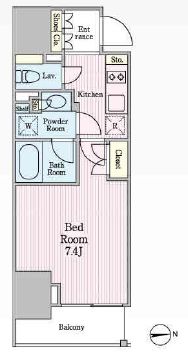 エスタート三田　901号室　間取り