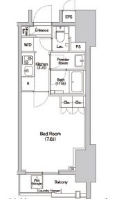 Haluwa芝公園　1405号室　間取り