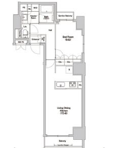 Haluwa芝公園　201号室　間取り