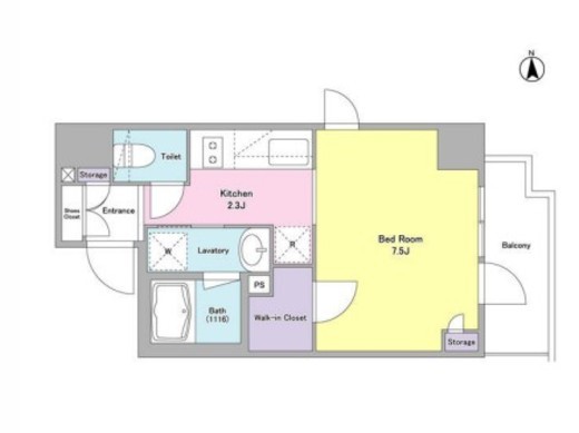 コンフォリア三田トロワ　505号室　間取り