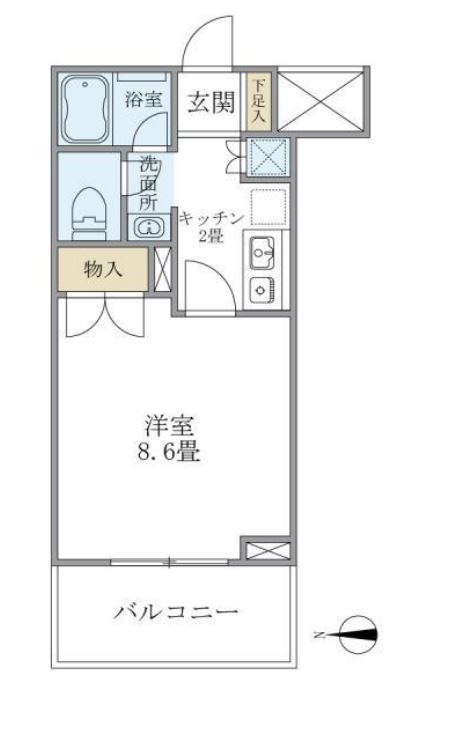 リュミエール三田　405号室　間取り
