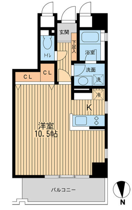 芝公園アパートメント　1001号室　間取り