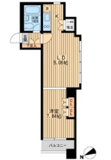 オーパスホームズ芝公園　203号室　間取り