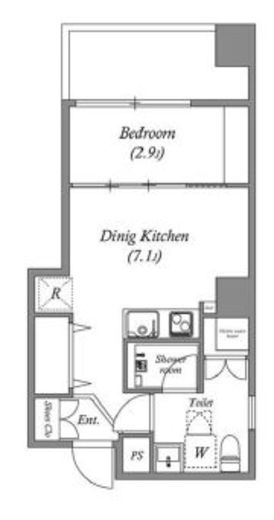オーパスホームズ芝公園　401号室　間取り
