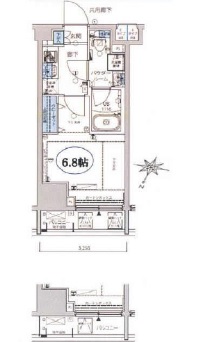 メインステージ三田アーバンスクエア　1205号室　間取り