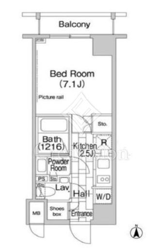 エルスタンザ平河町　304号室　間取り
