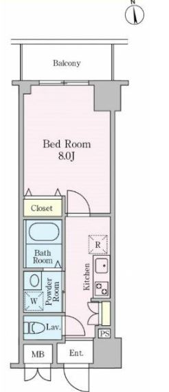 ロイジェント九段　502号室　間取り
