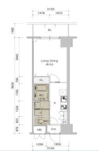 ロイジェント九段　502号室　間取り