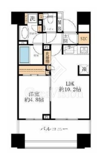 アトラス千代田末広町　306号室　間取り