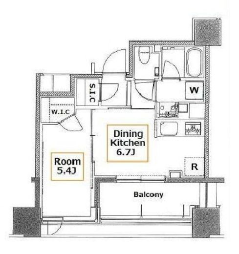 アトラス千代田末広町　4F2号室　間取り