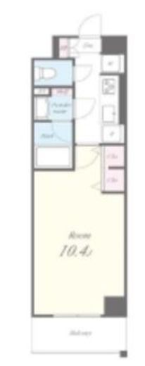 エルボヌール勝どき　403号室　間取り