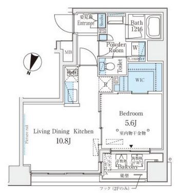 セレニティー神田　501号室　間取り