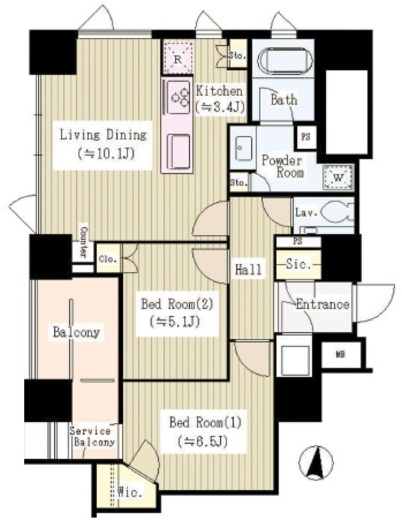ザ・レジデンス平河町　301号室　間取り