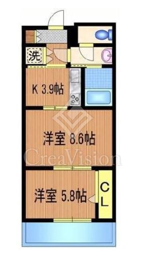 ライトコート四谷　401号室　間取り