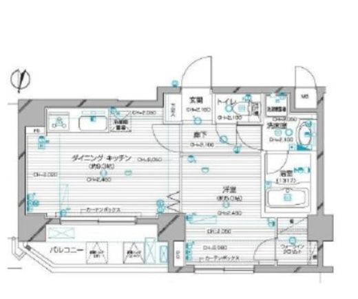 デュオ・スカーラ麹町　204号室　間取り