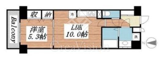 デュオ・スカーラ麹町　602号室　間取り
