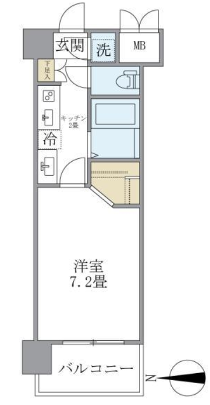 イーストコート芝　502号室　間取り