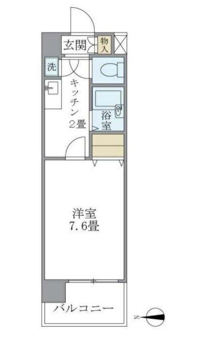 イーストコート芝　404号室　間取り
