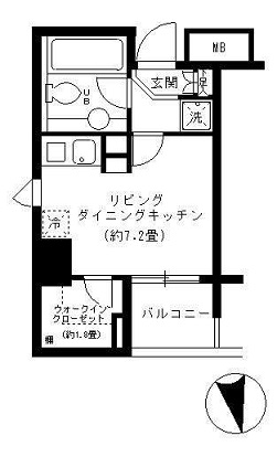 ＫＤＸレジデンス芝公園　206号室　間取り