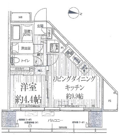 桜ヒルズ九段北　705号室　間取り